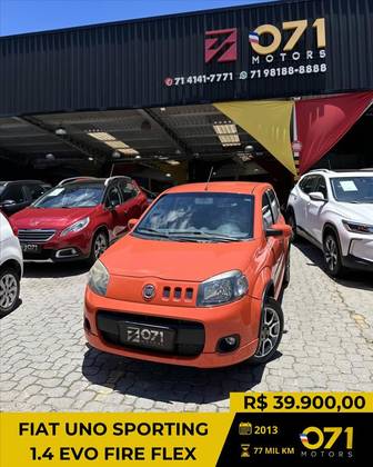 FIAT UNO 1.4 EVO SPORTING 8V FLEX 4P MANUAL